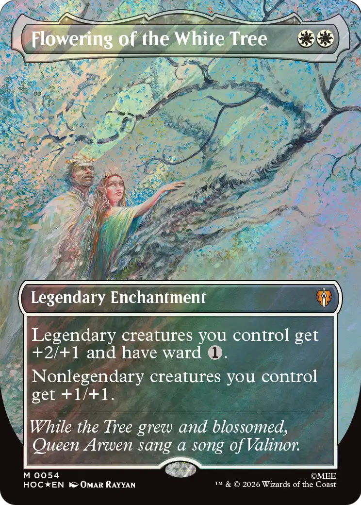 Flowering of the White Tree (Borderless) (Surge Foil) [The Hobbit: Eternal-Legal] | Exor Games Dartmouth