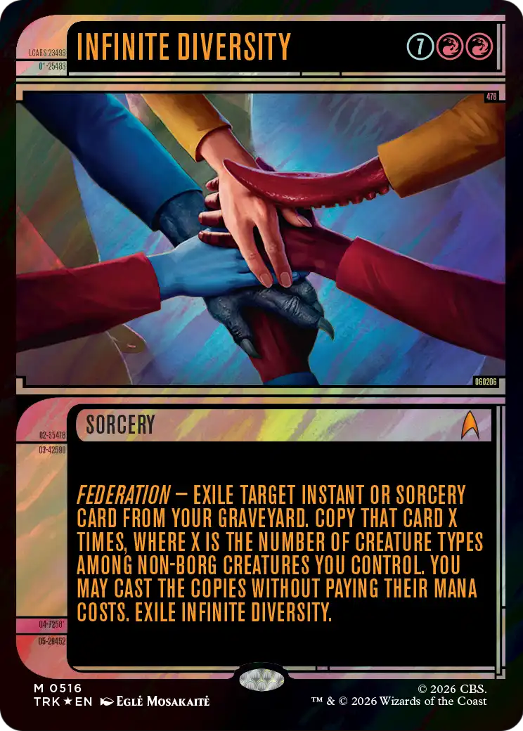 Infinite Diversity (Showcase) (Surge Foil) [Star Trek] | Exor Games Dartmouth