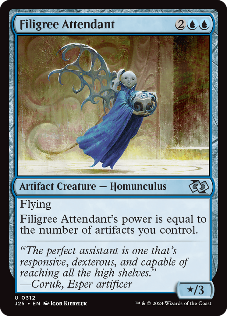 Filigree Attendant [Foundations Jumpstart] | Exor Games Dartmouth