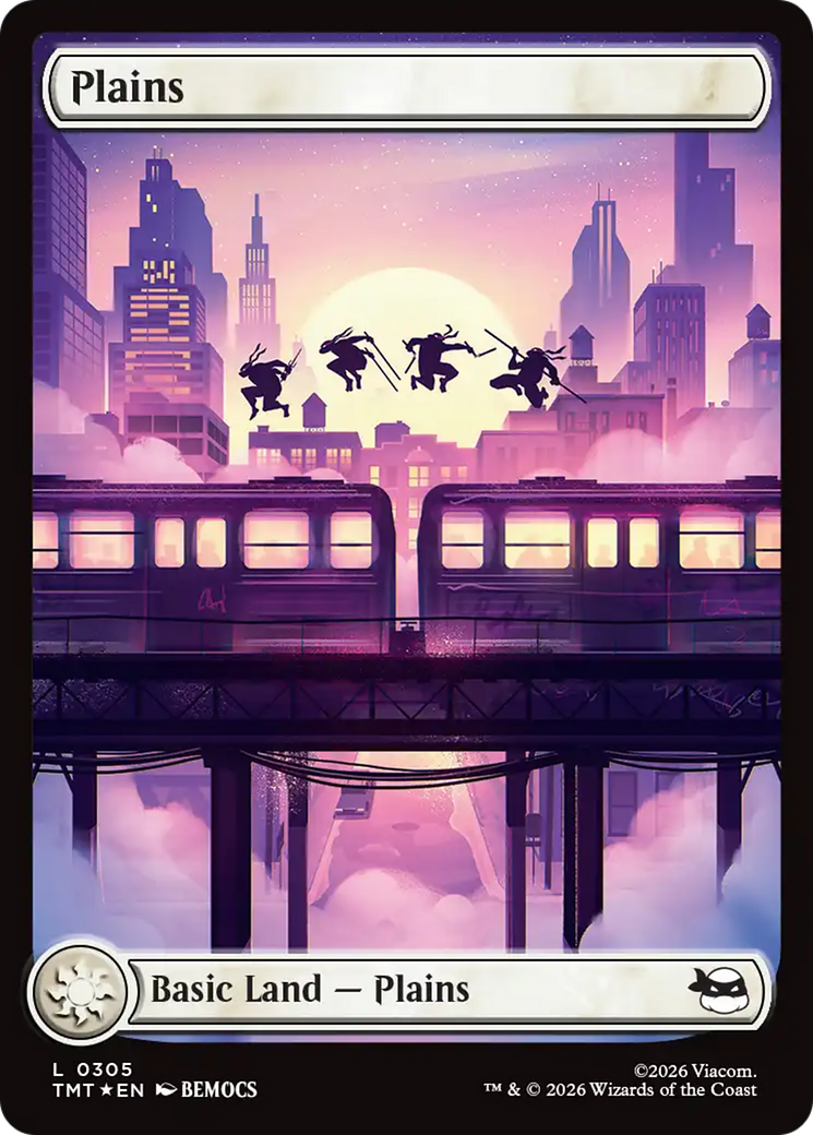 Plains (0305) (Surge Foil) [Teenage Mutant Ninja Turtles] | Exor Games Dartmouth