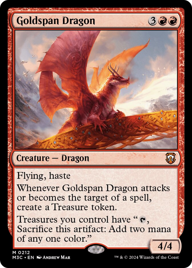Goldspan Dragon (Ripple Foil) [Modern Horizons 3 Commander] | Exor Games Dartmouth