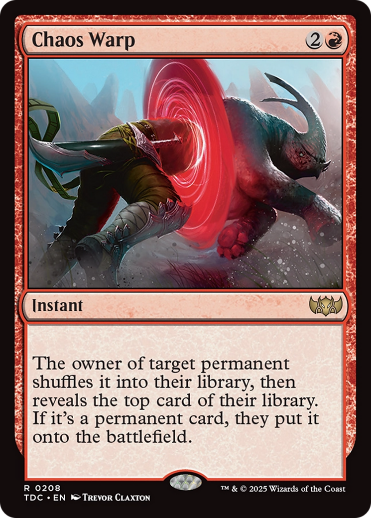 Chaos Warp [Tarkir: Dragonstorm Commander] | Exor Games Dartmouth