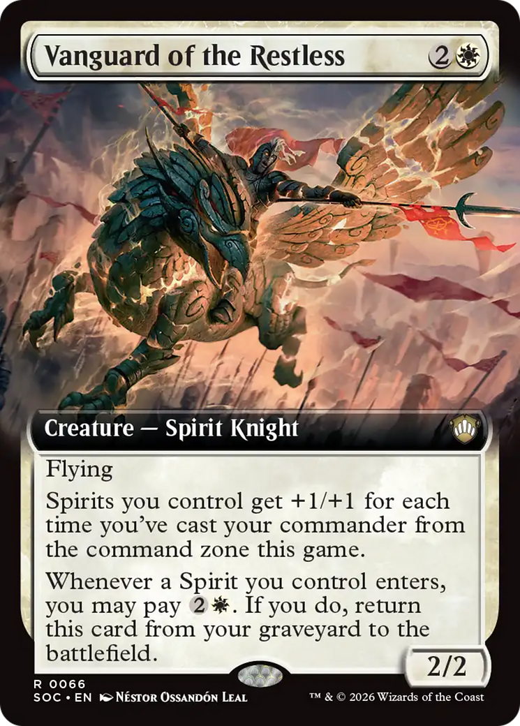 Vanguard of the Restless (Extended Art) [Secrets of Strixhaven Commander] | Exor Games Dartmouth
