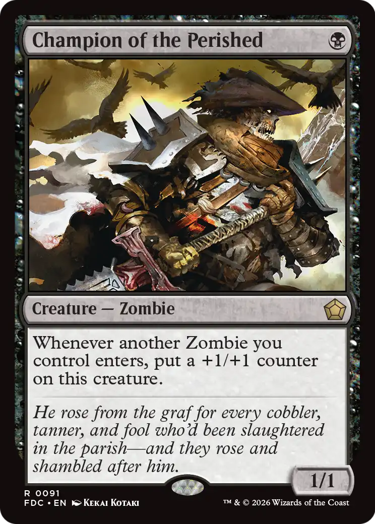 Champion of the Perished [Foundations Commander] | Exor Games Dartmouth