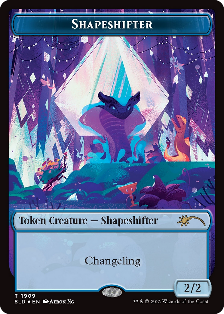 Shapeshifter Token (1909) (Double Rainbow Foil) [Secret Lair Drop Series] | Exor Games Dartmouth
