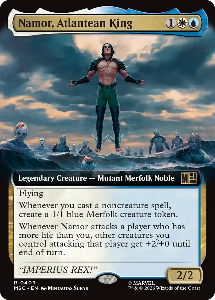 Namor, Atlantean King (Extended Art) [Marvel Super Heroes Commander] | Exor Games Dartmouth