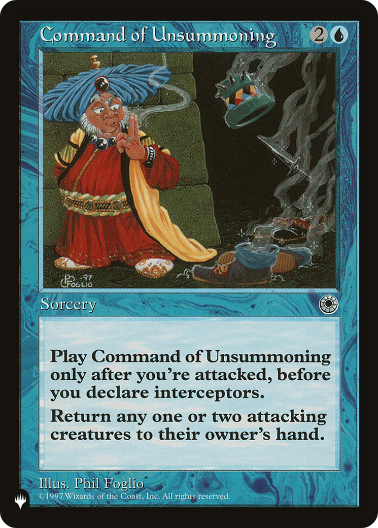 Command of Unsummoning [The List Reprints] | Exor Games Dartmouth