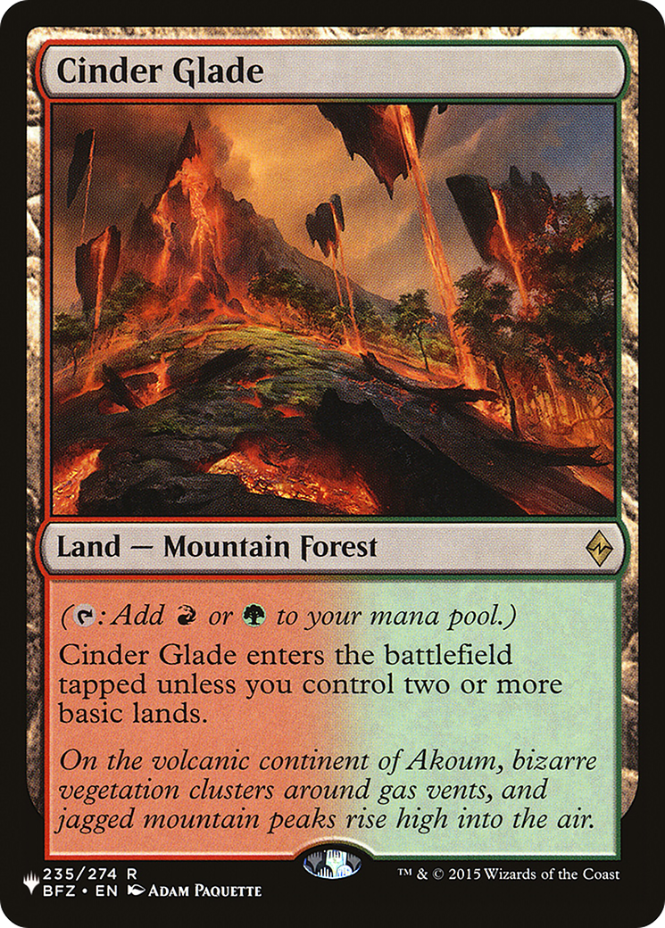 Cinder Glade [The List] | Exor Games Dartmouth