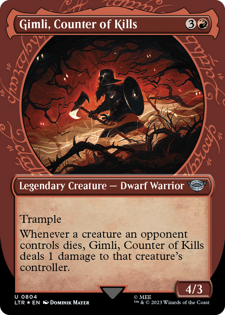Gimli, Counter of Kills (Showcase) (Surge Foil) [The Lord of the Rings: Tales of Middle-Earth] | Exor Games Dartmouth