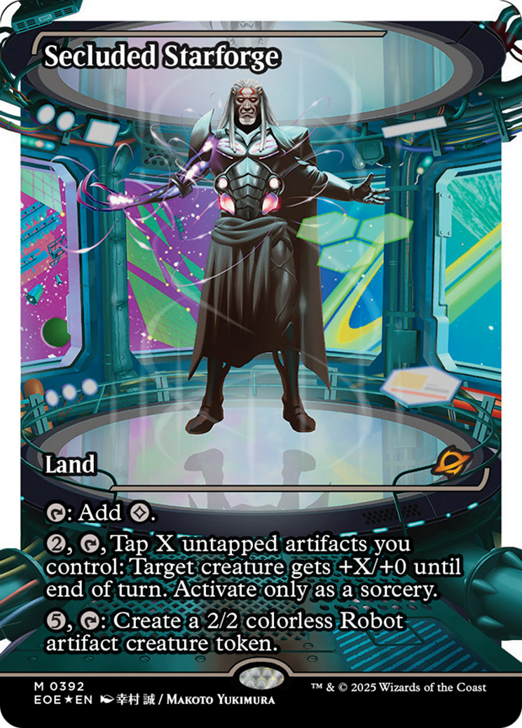 Secluded Starforge (Showcase) (Fracture Foil) [Edge of Eternities] | Exor Games Dartmouth