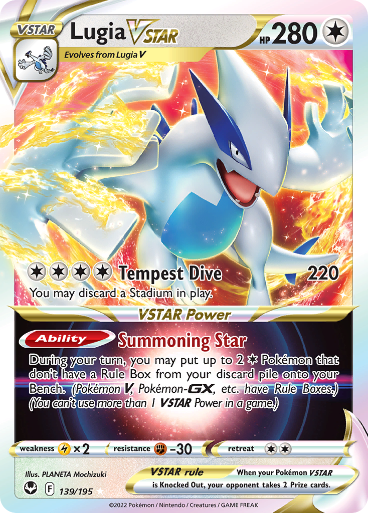 Lugia VSTAR (139/195) (Jumbo Card) [Sword & Shield: Silver Tempest] | Exor Games Dartmouth
