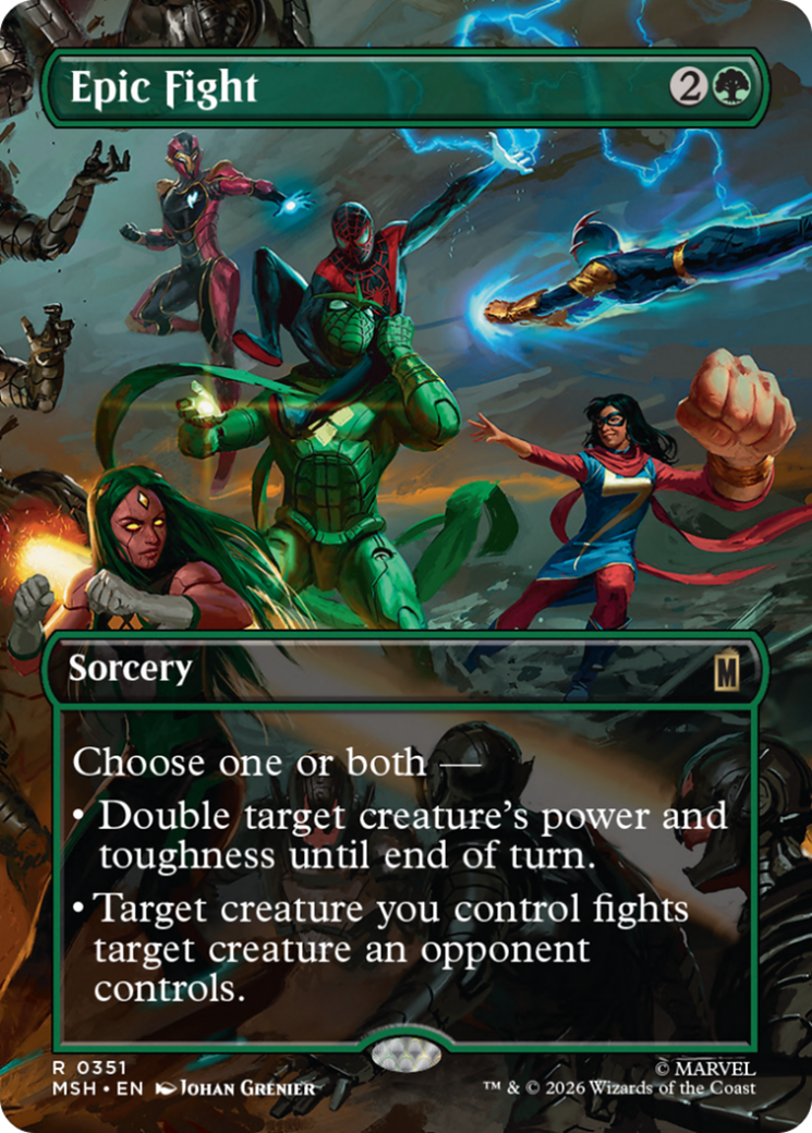 Epic Fight (Borderless) [Marvel Super Heroes] | Exor Games Dartmouth