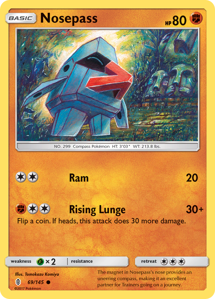 Nosepass (69/145) [Sun & Moon: Guardians Rising] | Exor Games Dartmouth