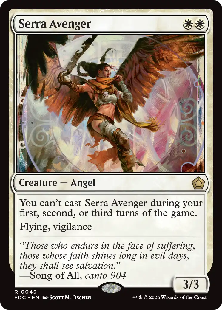 Serra Avenger [Foundations Commander] | Exor Games Dartmouth