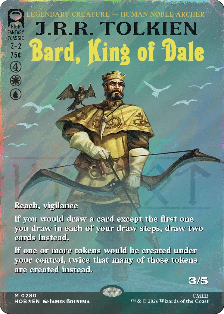 Bard, King of Dale (Borderless) (Surge Foil) [The Hobbit] | Exor Games Dartmouth