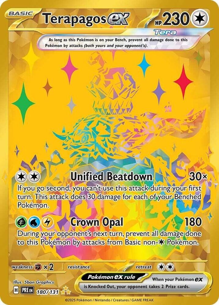Terapagos ex (180/131) [Scarlet & Violet: Prismatic Evolutions] | Exor Games Dartmouth
