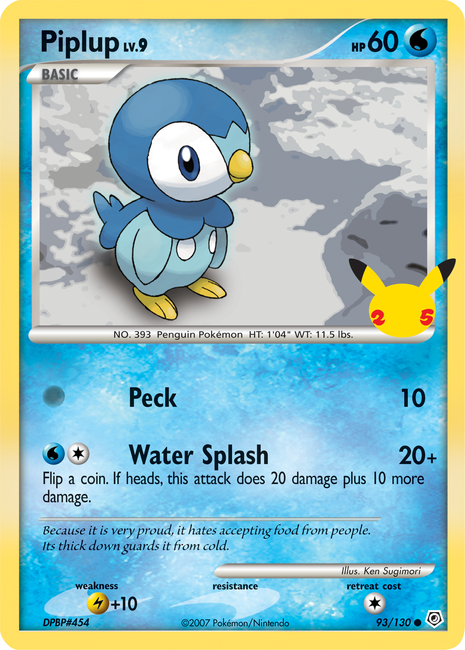 Piplup (93/130) (Jumbo Card) [First Partner Pack] | Exor Games Dartmouth