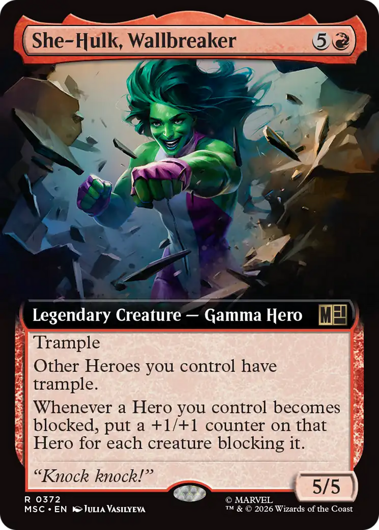 She-Hulk, Wallbreaker (Extended Art) [Marvel Super Heroes Commander] | Exor Games Dartmouth