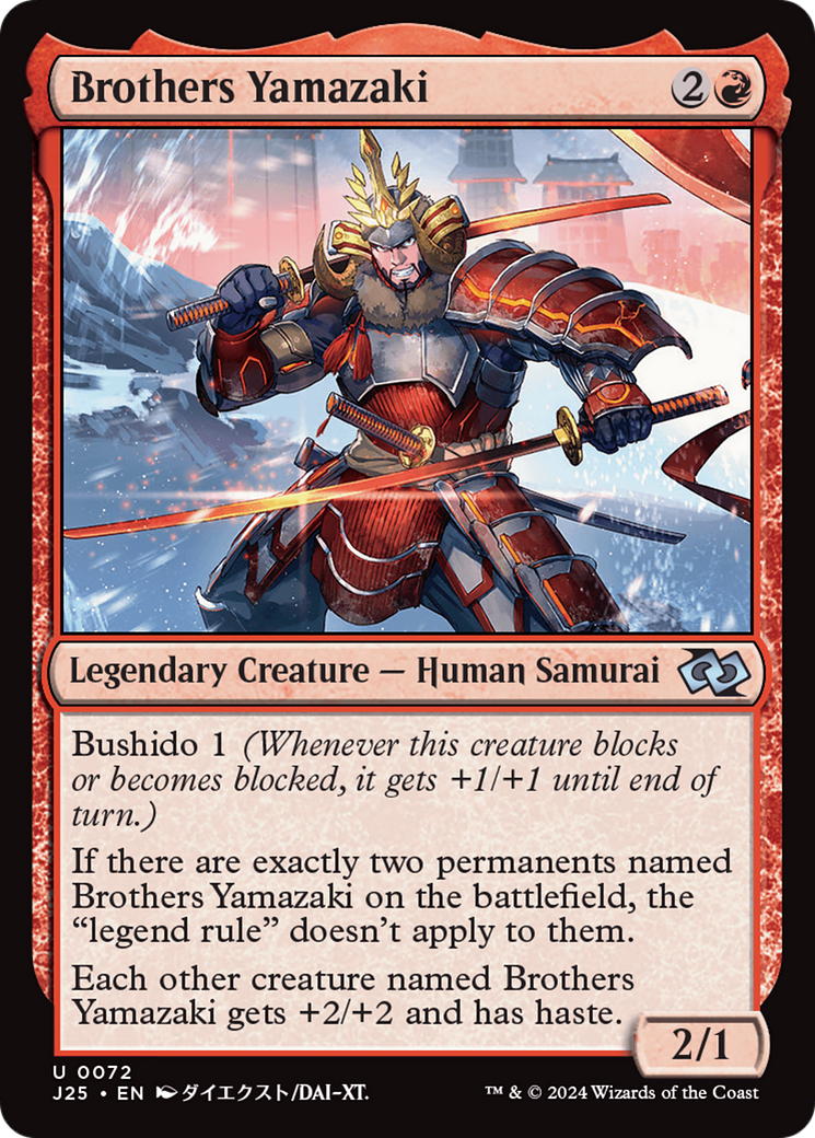 Brothers Yamazaki (72 Swords) (Anime) [Foundations Jumpstart] | Exor Games Dartmouth