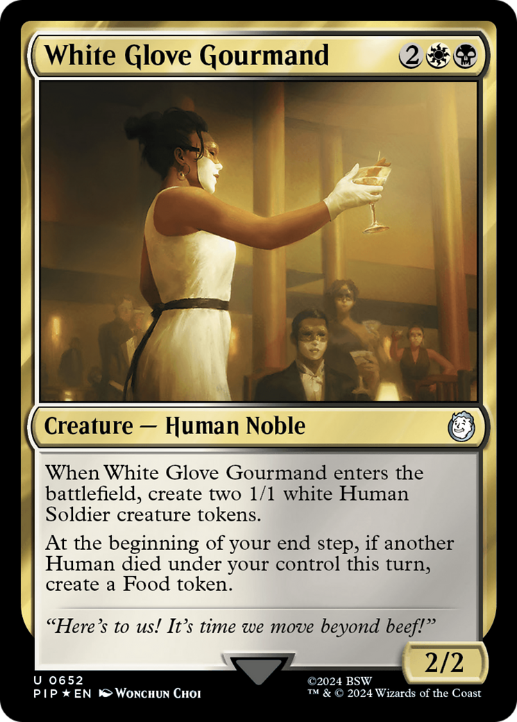 White Glove Gourmand (Surge Foil) [Fallout] | Exor Games Dartmouth
