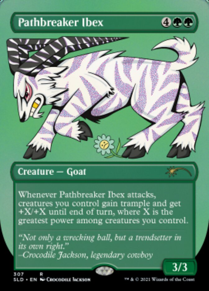 Pathbreaker Ibex (Borderless) (Foil Etched) [Secret Lair Drop Series] | Exor Games Dartmouth