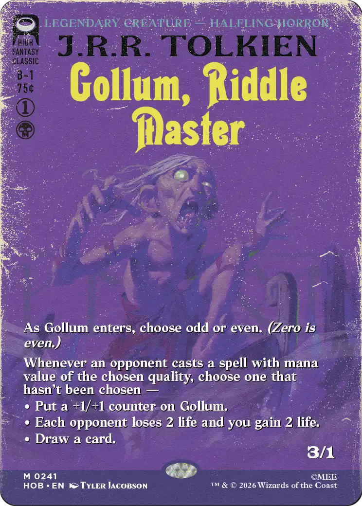 Gollum, Riddle Master (Borderless) [The Hobbit] | Exor Games Dartmouth