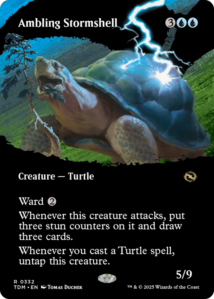 Ambling Stormshell (Borderless) [Tarkir: Dragonstorm] | Exor Games Dartmouth