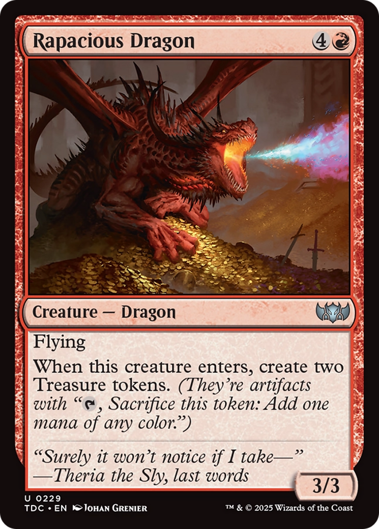 Rapacious Dragon [Tarkir: Dragonstorm Commander] | Exor Games Dartmouth