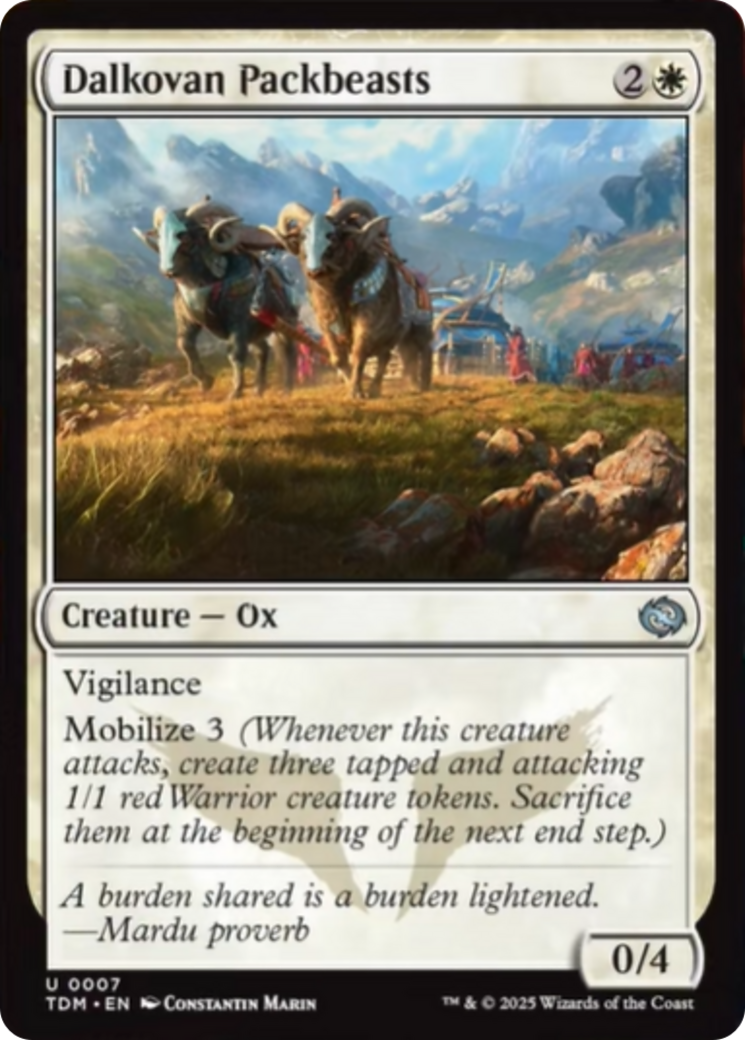 Dalkovan Packbeasts [Tarkir: Dragonstorm] | Exor Games Dartmouth