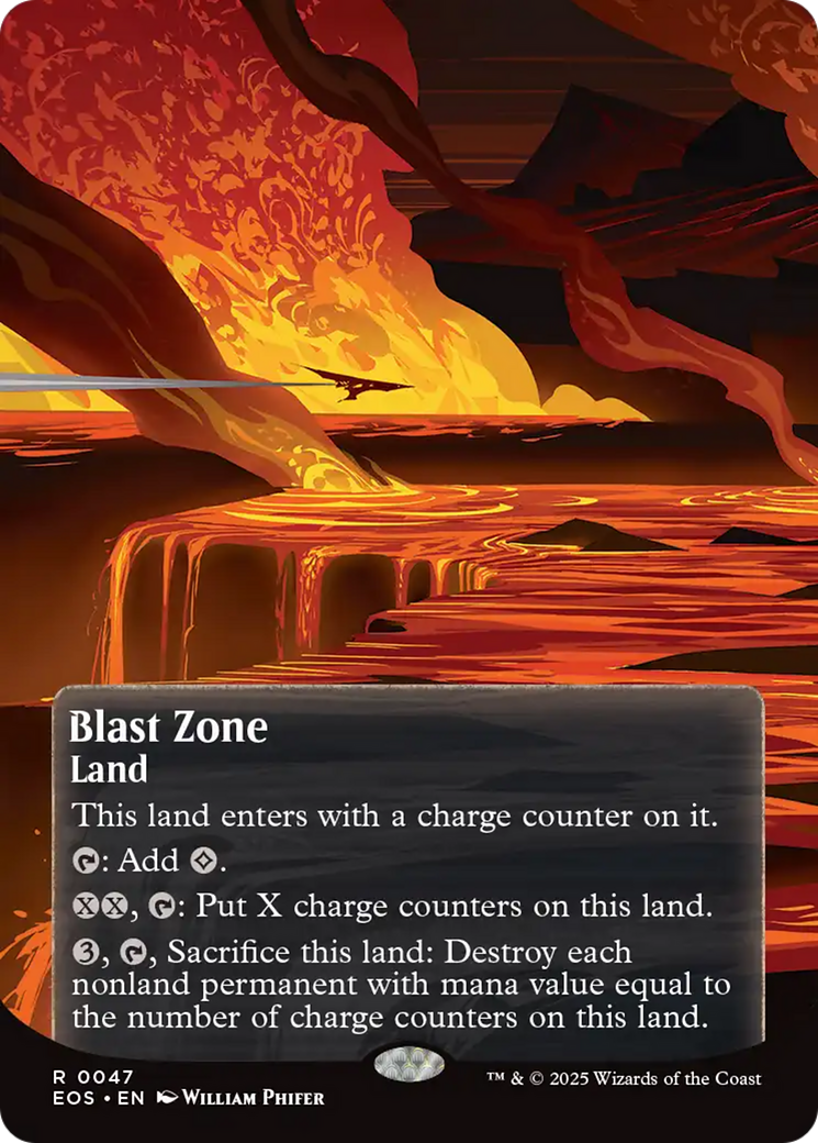 Blast Zone (0047) (Borderless) [Edge of Eternities: Stellar Sights] | Exor Games Dartmouth