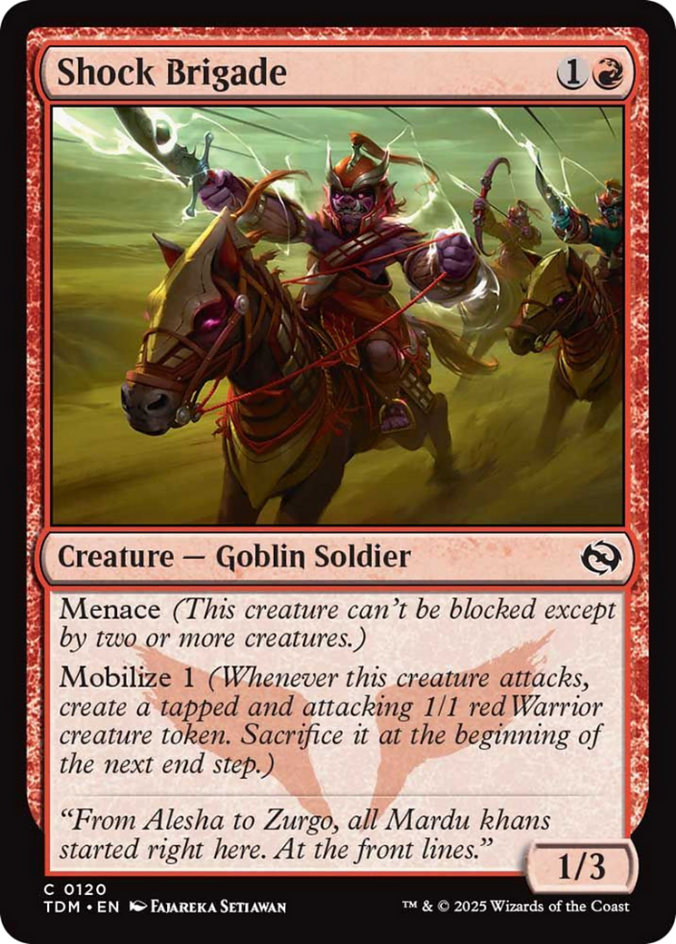Shock Brigade [Tarkir: Dragonstorm] | Exor Games Dartmouth