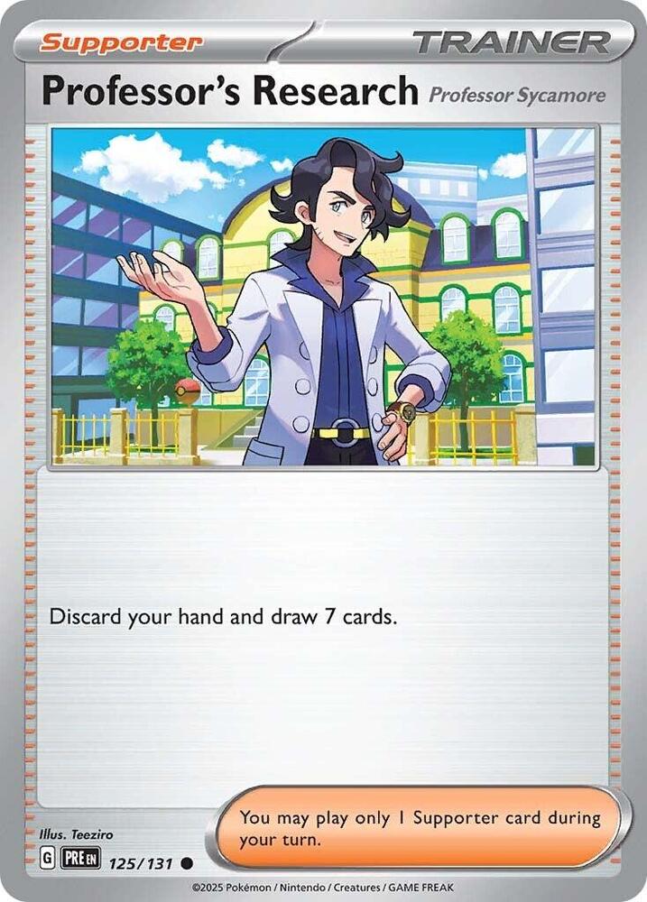 Professor's Research (125/131) [Professor Sycamore] [Scarlet & Violet: Prismatic Evolutions] | Exor Games Dartmouth