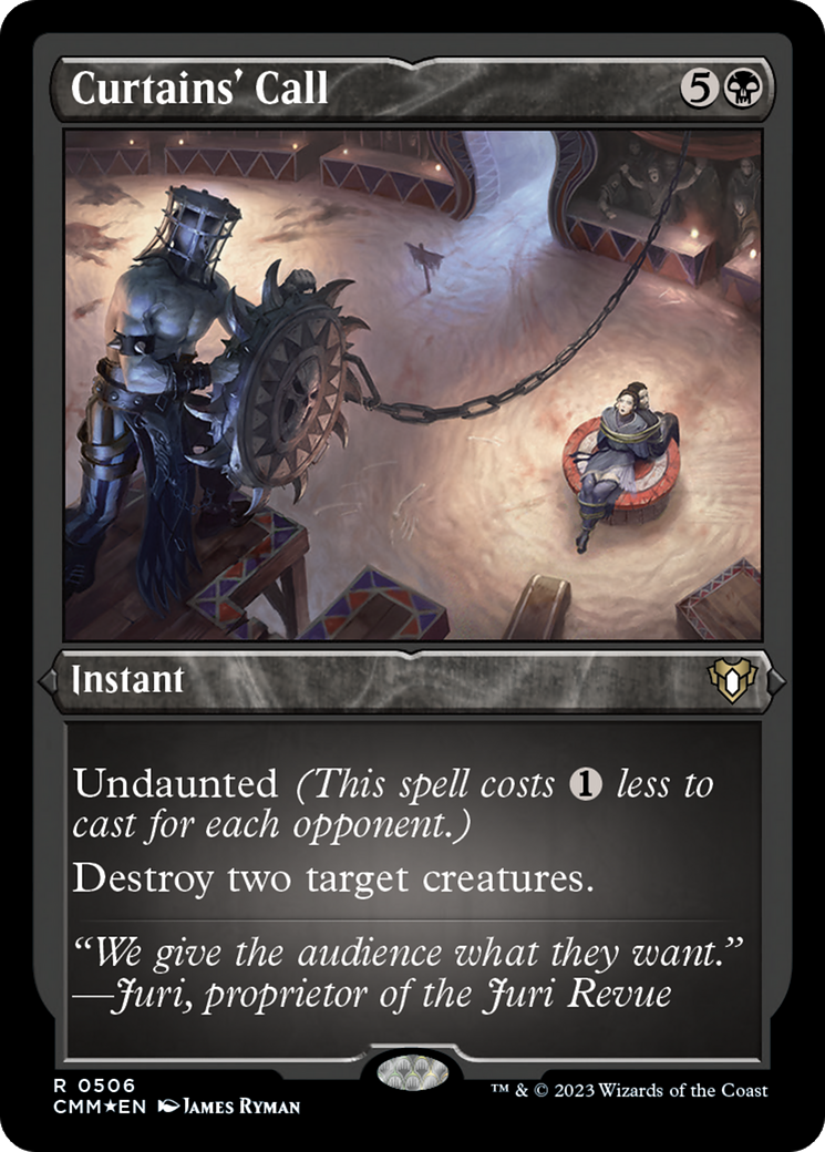 Curtains' Call (Foil Etched) [Commander Masters] | Exor Games Dartmouth