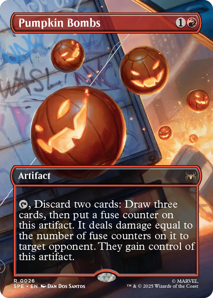 Pumpkin Bombs (Borderless) [Marvel's Spider-Man: Eternal-Legal] | Exor Games Dartmouth