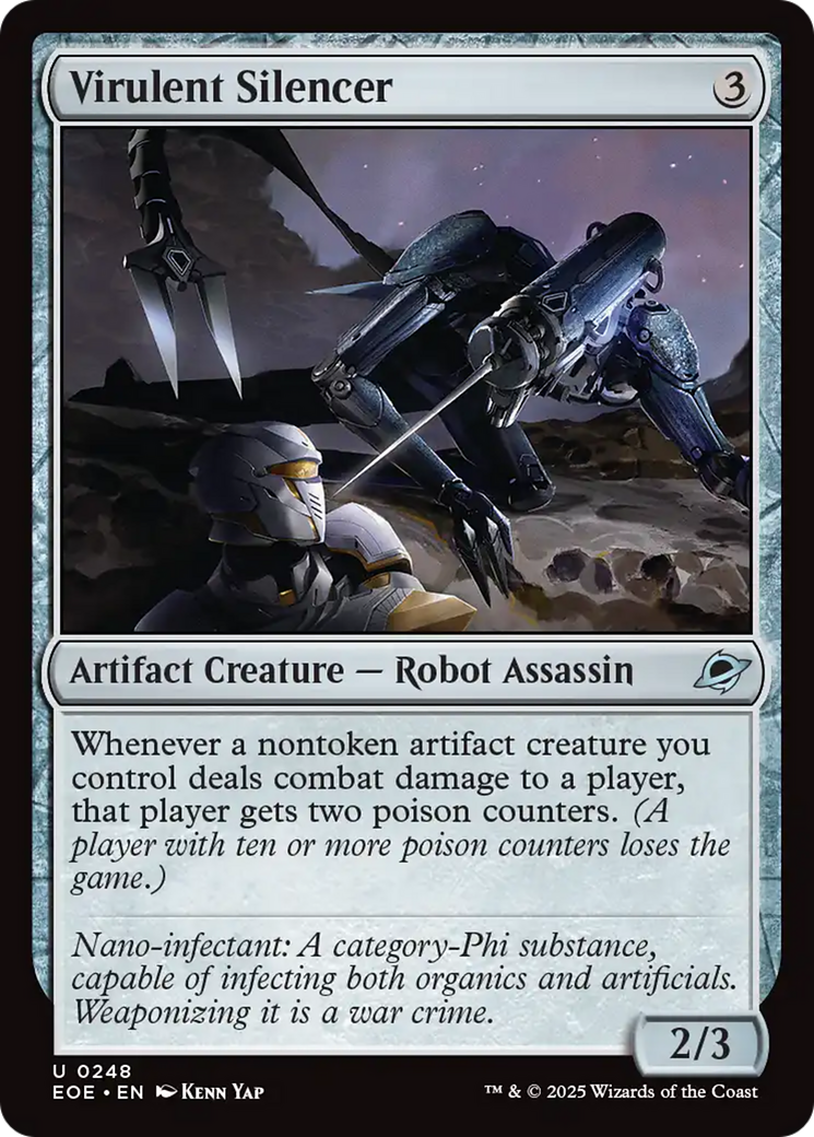 Virulent Silencer [Edge of Eternities] | Exor Games Dartmouth