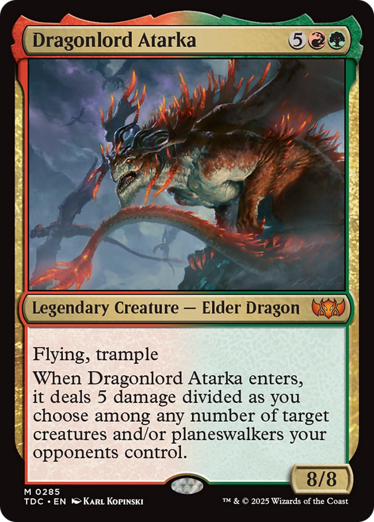 Dragonlord Atarka [Tarkir: Dragonstorm Commander] | Exor Games Dartmouth
