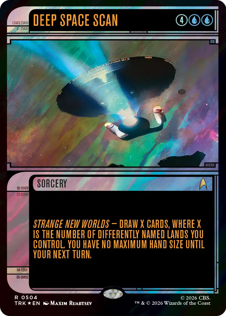 Deep Space Scan (Showcase) (Surge Foil) [Star Trek] | Exor Games Dartmouth