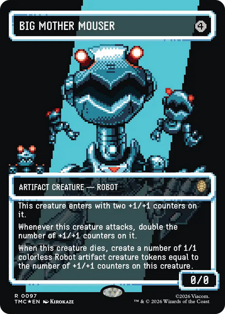 Big Mother Mouser (Borderless) (Surge Foil) [Teenage Mutant Ninja Turtles Commander] | Exor Games Dartmouth