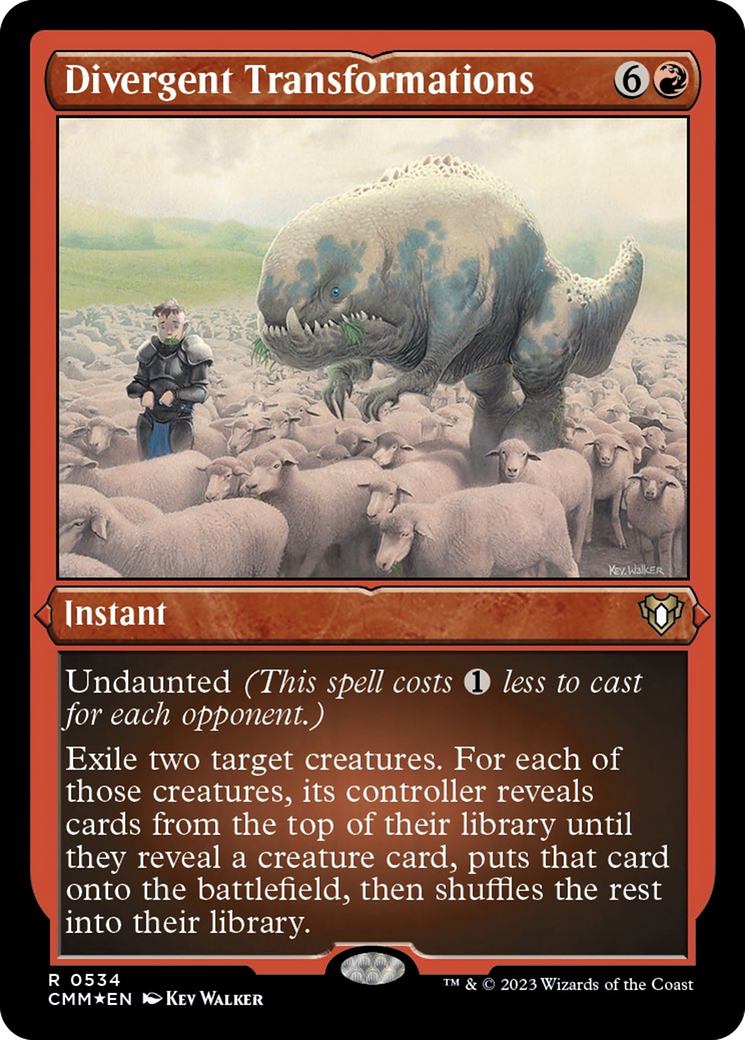 Divergent Transformations (Foil Etched) [Commander Masters] | Exor Games Dartmouth
