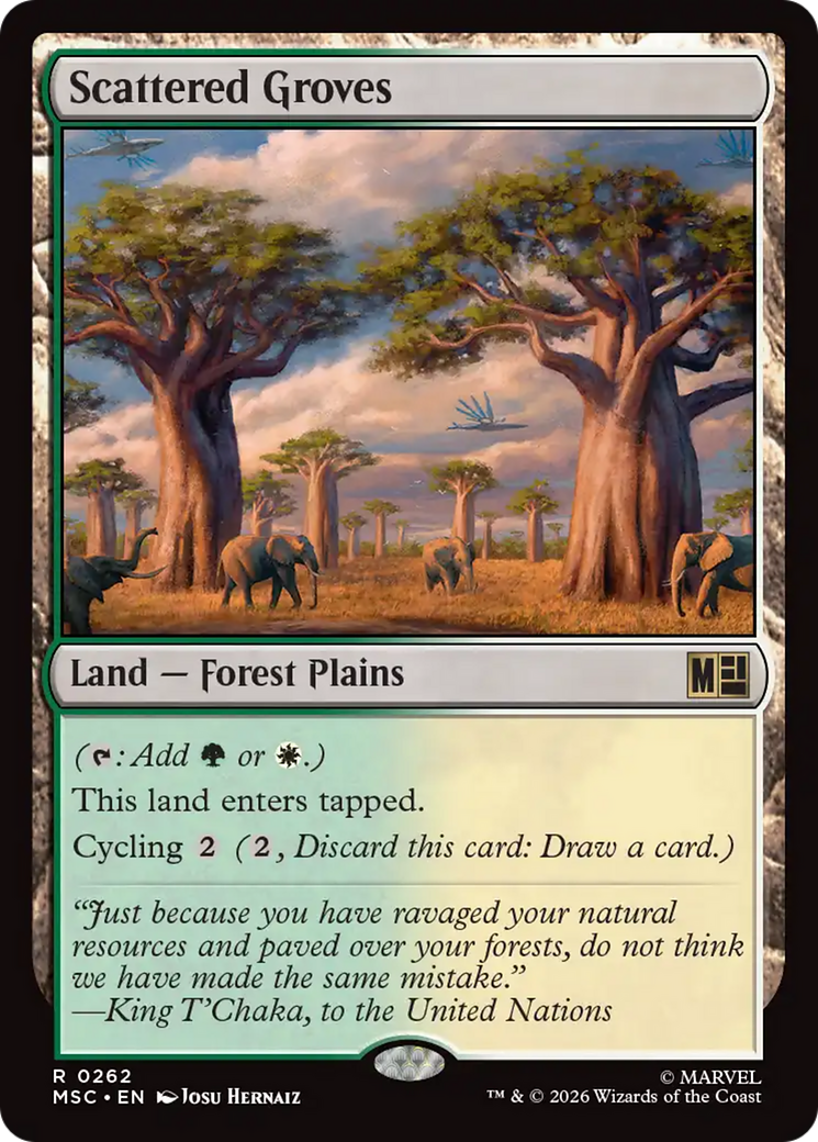 Scattered Groves (Surge Foil) [Marvel Super Heroes Commander] | Exor Games Dartmouth