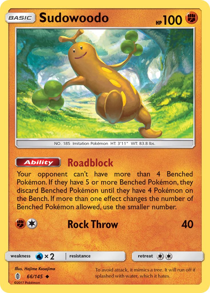 Sudowoodo (66/145) [Sun & Moon: Guardians Rising] | Exor Games Dartmouth