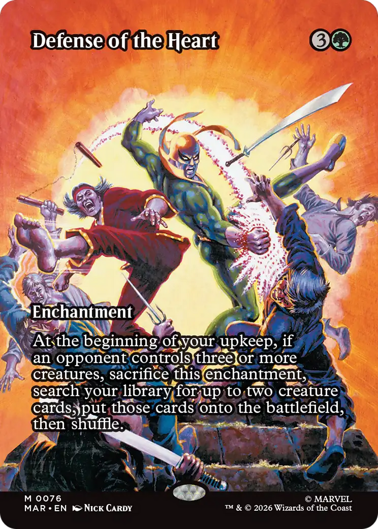 Defense of the Heart (Borderless) [Marvel Universe: Eternal-Legal] | Exor Games Dartmouth