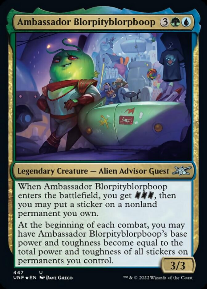 Ambassador Blorpityblorpboop (Galaxy Foil) [Unfinity] | Exor Games Dartmouth