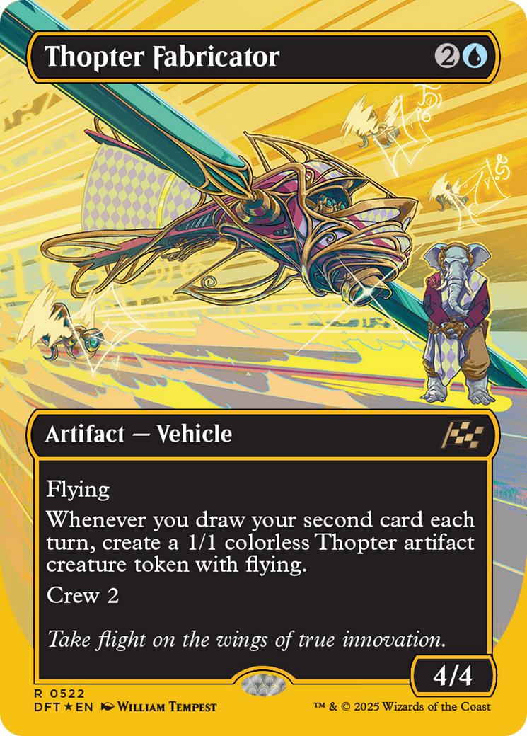 Thopter Fabricator (Borderless) (First-Place Foil) [Aetherdrift] | Exor Games Dartmouth