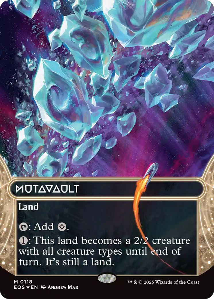 Mutavault (0118) (Borderless) (Galaxy Foil) [Edge of Eternities: Stellar Sights] | Exor Games Dartmouth