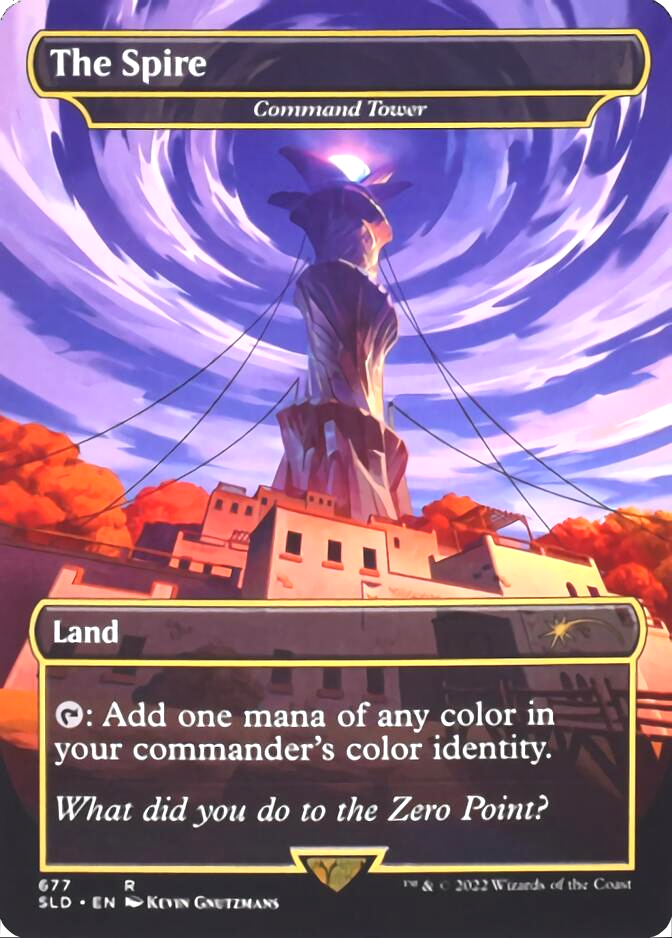 Command Tower - The Spire (Borderless) [Secret Lair Drop Promos] | Exor Games Dartmouth