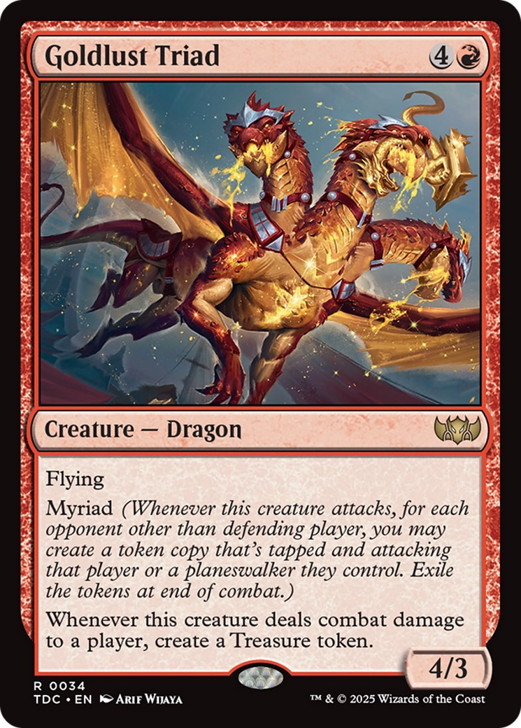 Goldlust Triad [Tarkir: Dragonstorm Commander] | Exor Games Dartmouth
