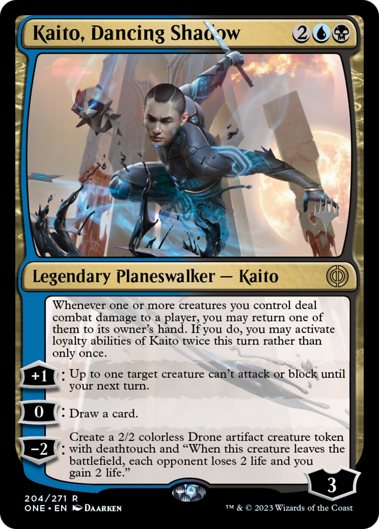 Kaito, Dancing Shadow (Promo Pack) [Phyrexia: All Will Be One Promos] | Exor Games Dartmouth