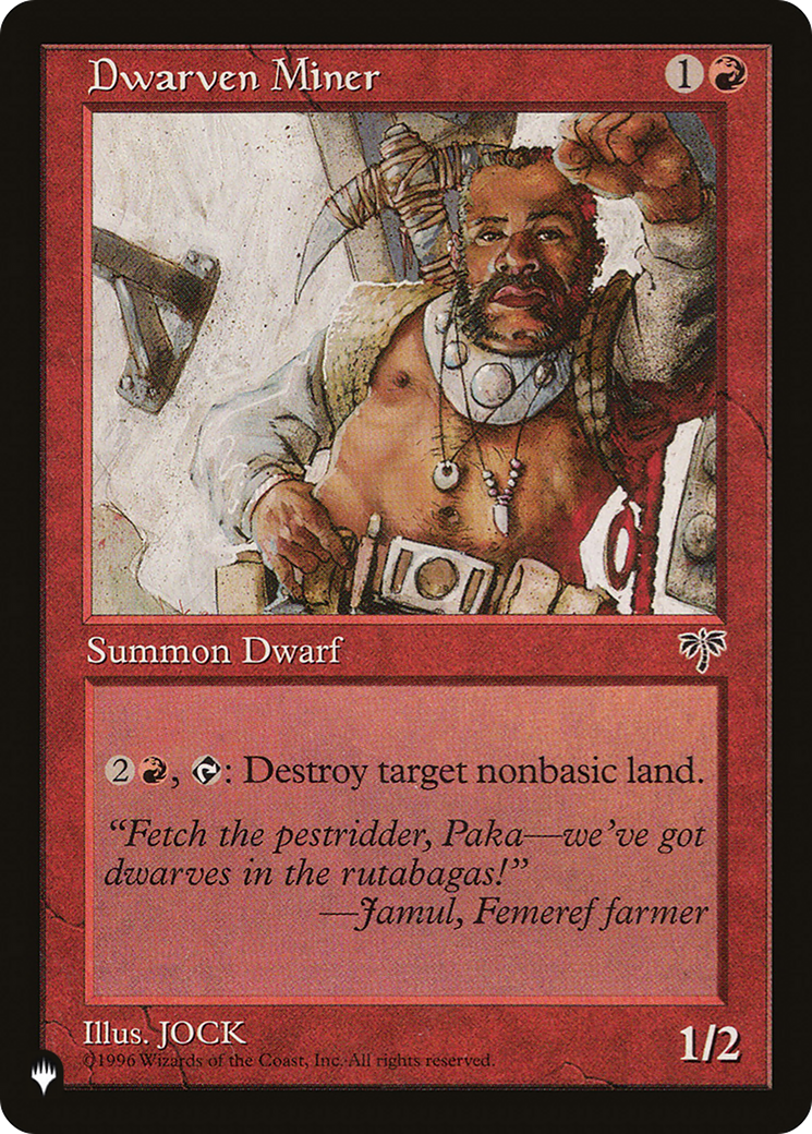 Dwarven Miner [The List] | Exor Games Dartmouth