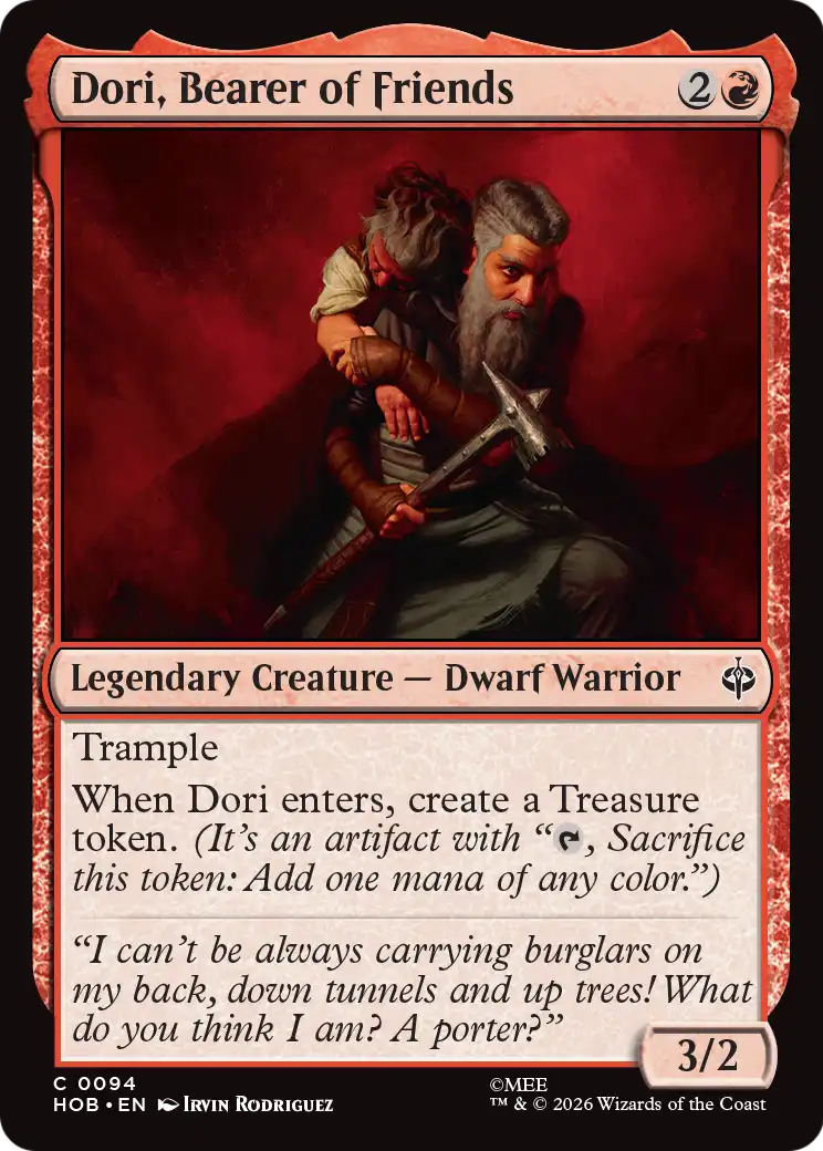 Dori, Bearer of Friends [The Hobbit] | Exor Games Dartmouth